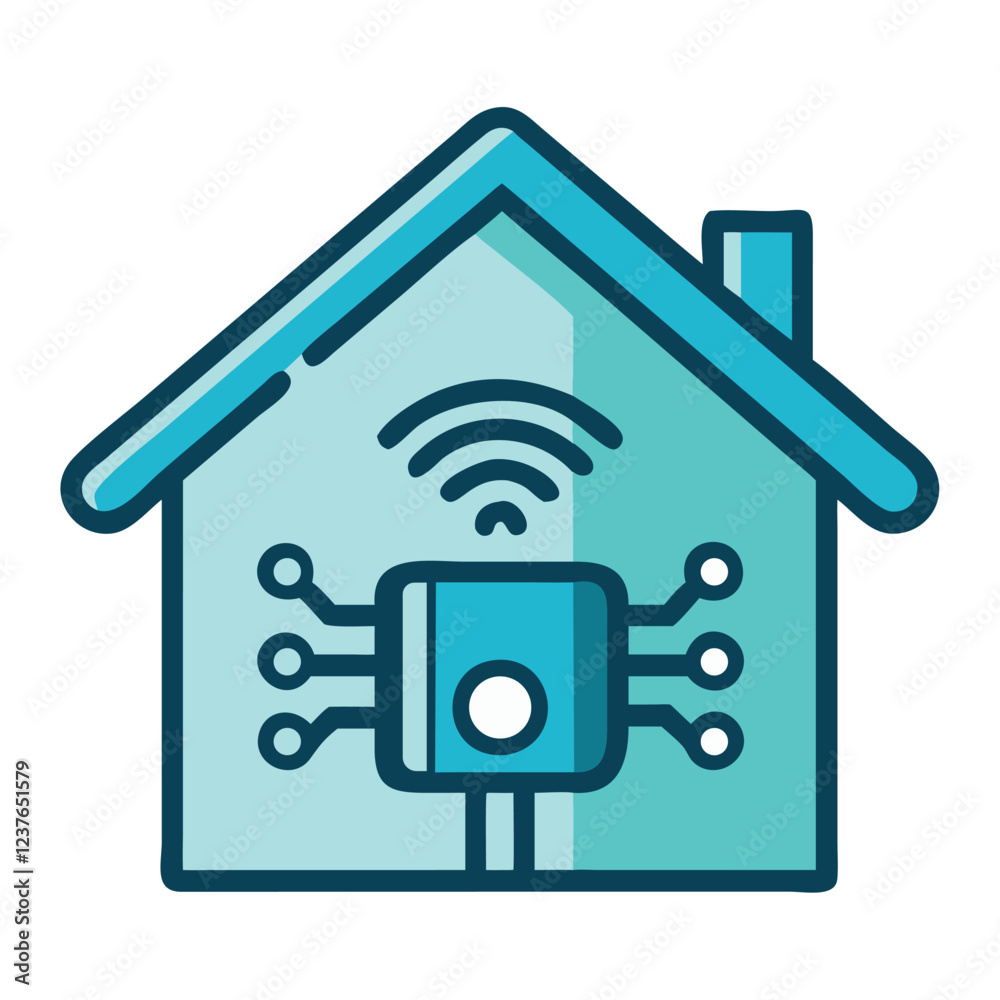 Smart Home Automation Technology Icon Smart Home Automation Technology Icon