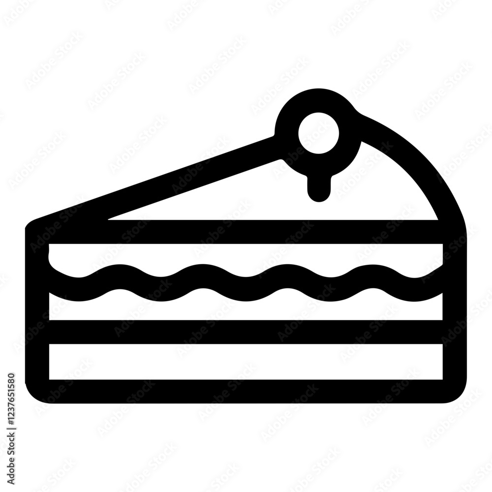 Birthday cake icon outline, line cake icon Birthday cake icon outline, line cake icon