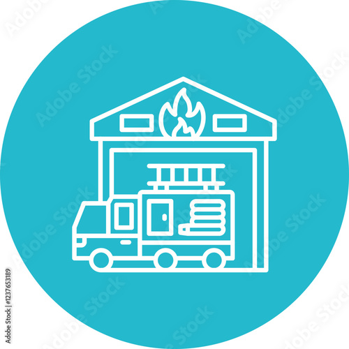 Fire Station Icon
