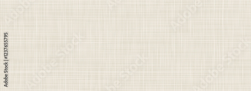 Beige linen seamless texture. Light neutral canvas repeating background. Sackcloth fabric material wallpaper. Rough hessian textile. Rustic woven burlap surface backdrop. Vector craft organic cotton