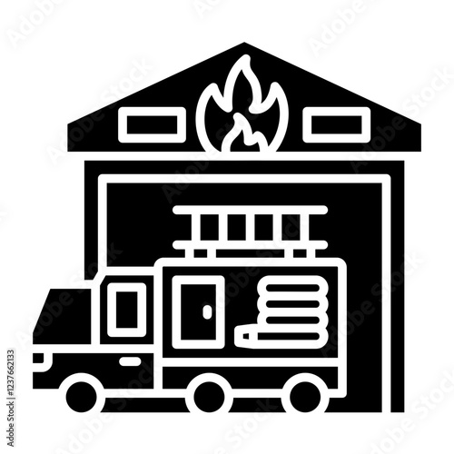 Fire Station Icon