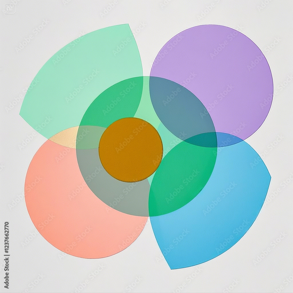 Obraz premium abstract background with circles