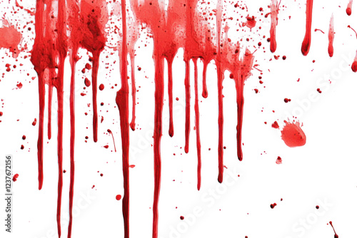 red blood dripping texture - black background