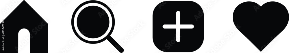 social media icon in flat set. notification speech bubble for like share save comment buttons Camera Search Heart Home symbols vector for apps or website. isolated on transparent background social media icon in flat set. notification speech bubble for like share save comment buttons Camera Search Heart Home symbols vector for apps or website. isolated on transparent background