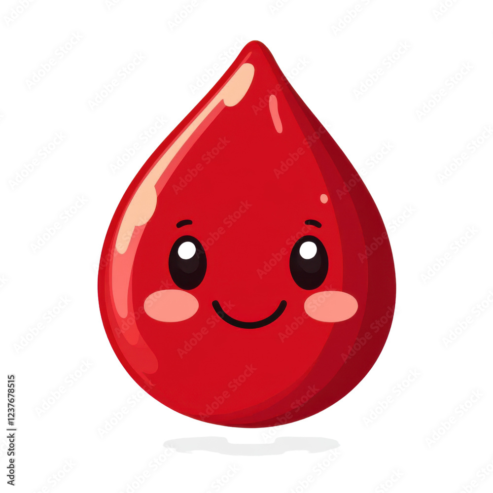 cute red blood drop cartoon illustration cute red blood drop cartoon illustration