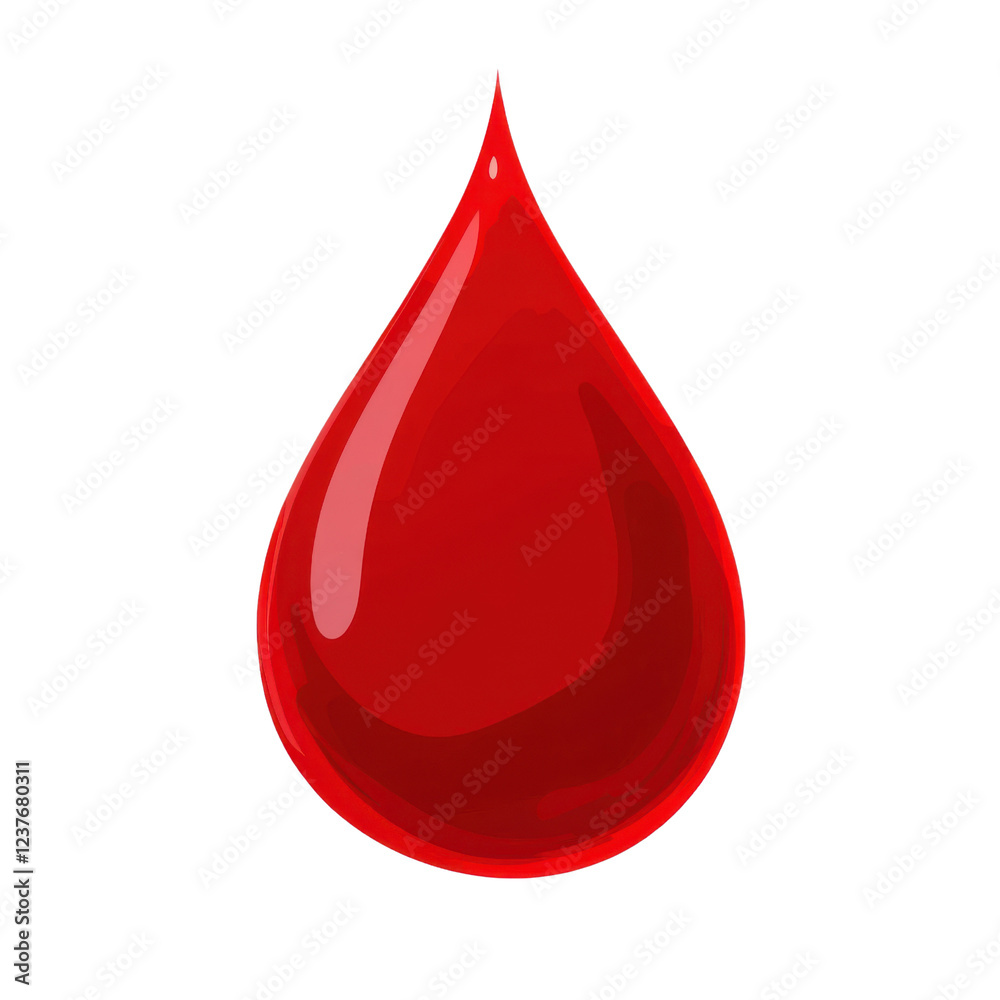red blood drop - digital illustration red blood drop - digital illustration