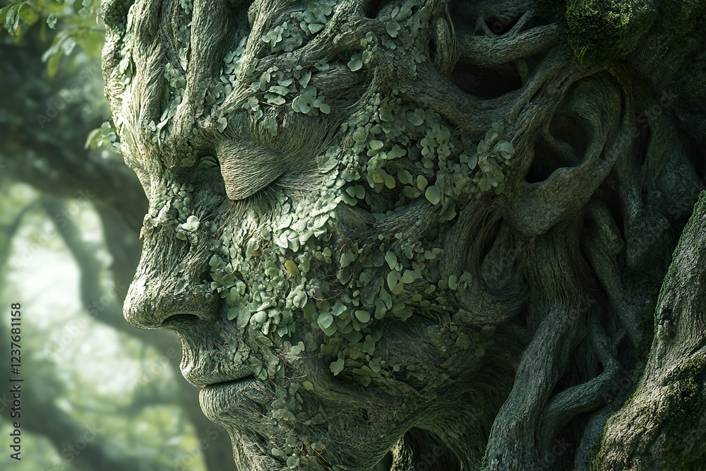 Ancient Tree Ent Face Nature Portrait Ancient Tree Ent Face Nature Portrait
