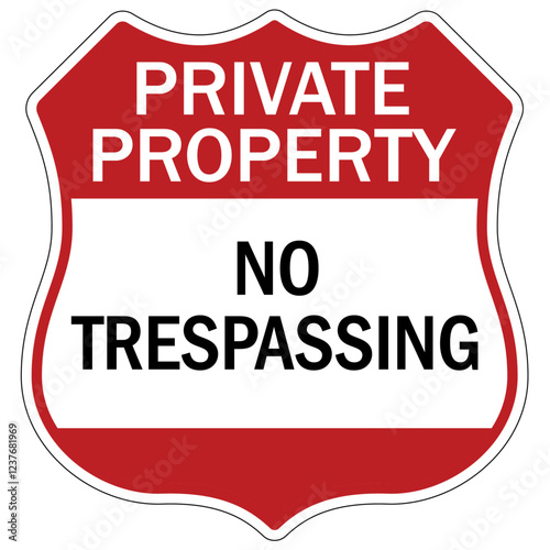 No trespassing sign