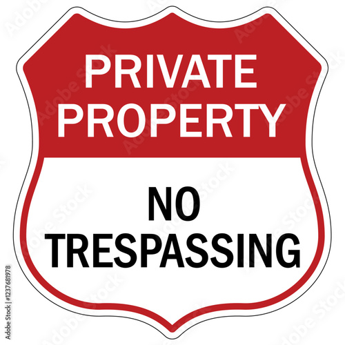 No trespassing sign