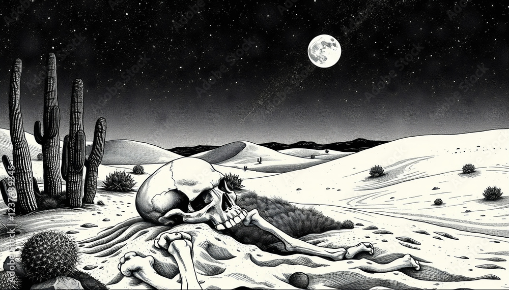 Naklejka premium the moon