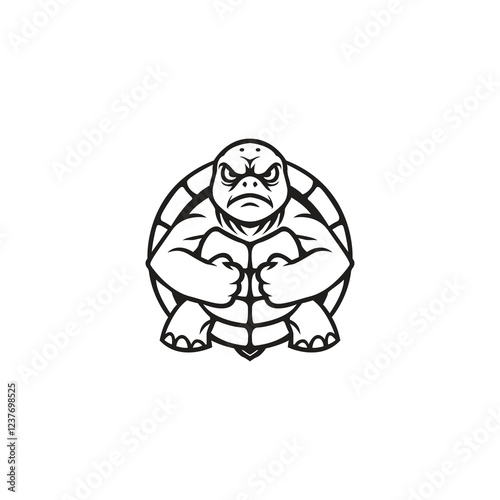 Turtle mascot template