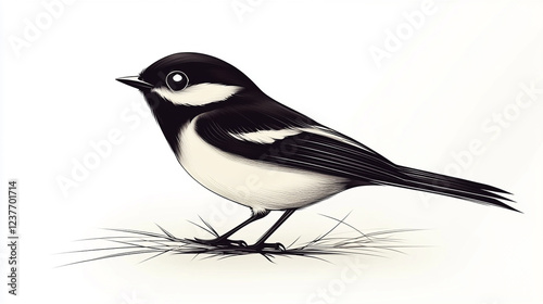 vireo bird logo, simple and beauty, asymmetrical, Black lines on white background --ar 16:9 --stylize 750 --v 6.1 Job ID: eb2176f7-5245-48a0-bbe3-f9b0f2f5370c
