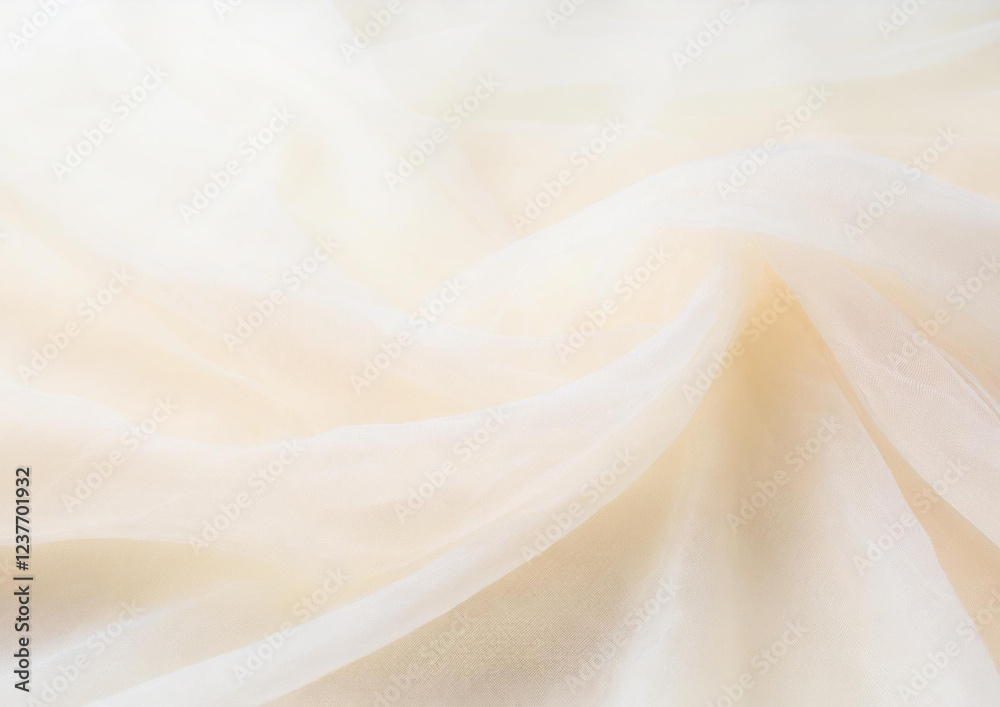 Obraz premium アイボリーのシフォンの背景