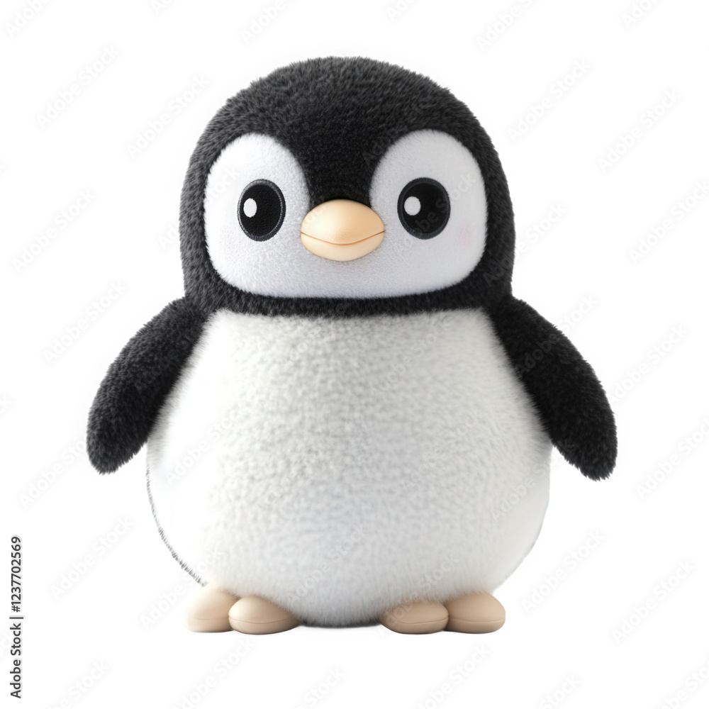 Fototapeta premium A plush penguin toy