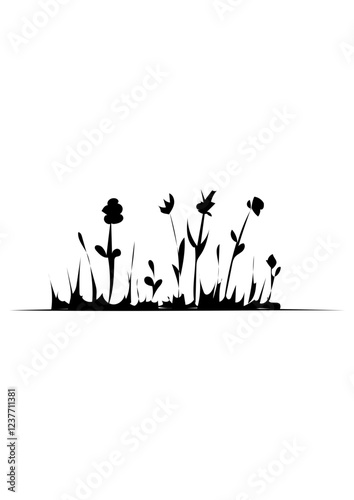 Wiese mit Blumen