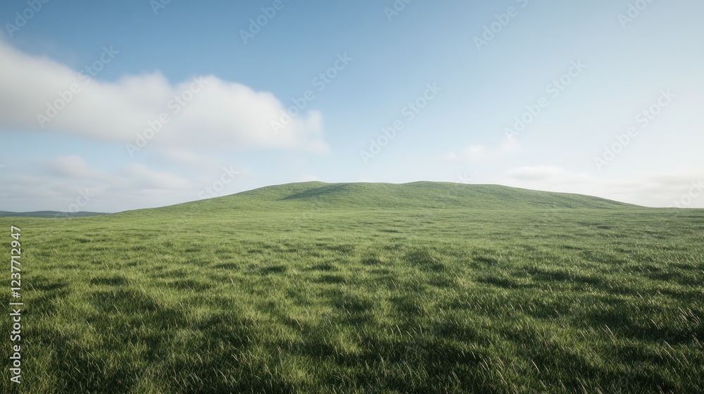 Sunny meadow, rolling hills, clear sky, pastoral scene, landscape background Sunny meadow, rolling hills, clear sky, pastoral scene, landscape background