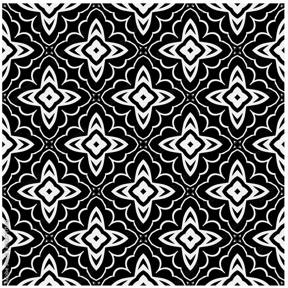 Seamless pattern with repeating abstract shapes.Black and white texture.Design element for prints, decoration, cover, textile,wallpaper, background, wrapping paper, clothing, fabric, package, cards. Seamless pattern with repeating abstract shapes.Black and white texture.Design element for prints, decoration, cover, textile,wallpaper, background, wrapping paper, clothing, fabric, package, cards.