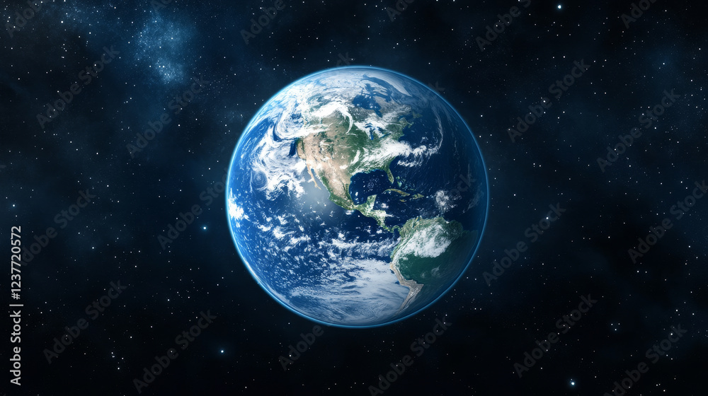 Green planet with trees and atmosphere for environment concept. Jpeg version also available in gallery Green planet with trees and atmosphere for environment concept. Jpeg version also available in gallery