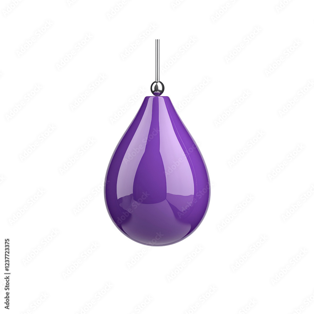 Purple Teardrop Shaped Hanging Decoration Purple Teardrop Shaped Hanging Decoration