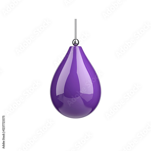 Purple Teardrop Shaped Hanging Decoration photo