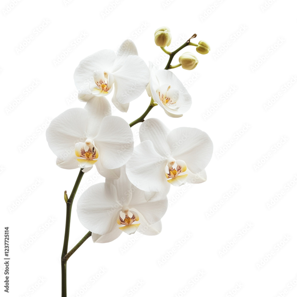 A cluster of elegant white orchids with delicate petals and subtle details, showcasing their natural beauty. A cluster of elegant white orchids with delicate petals and subtle details, showcasing their natural beauty.