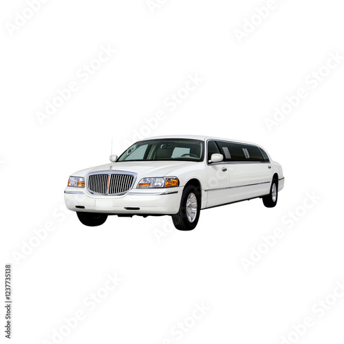 White Lincoln Town Car Limousine - Luxury Transportation