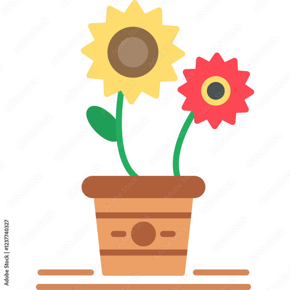 Obraz premium Flowers Icon
