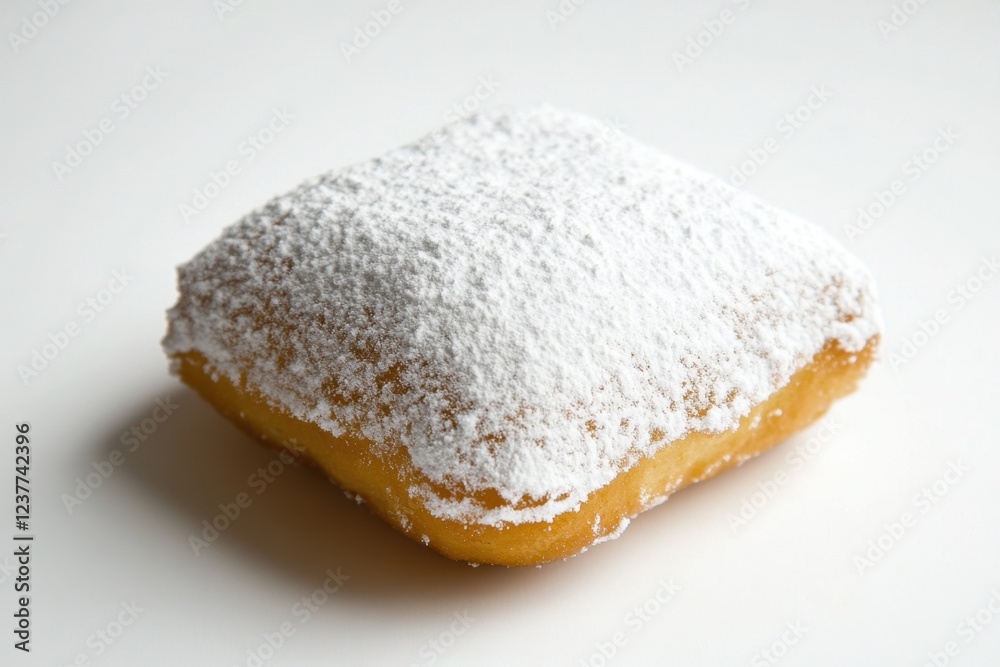 A Single Delicious Powdered Sugar Beignet A Single Delicious Powdered Sugar Beignet