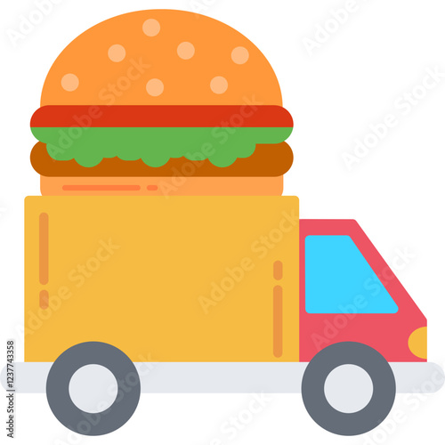 Fast Food Truck Icon