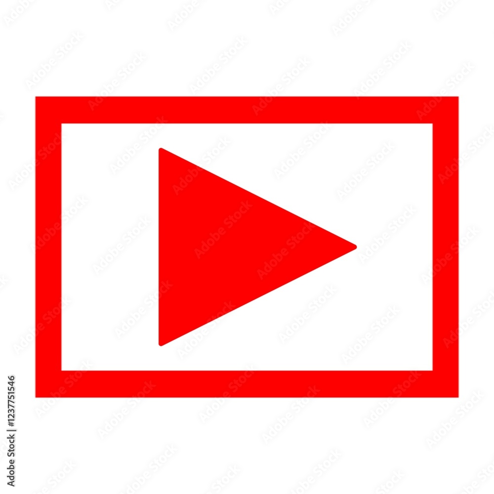 illustration of red stop button inside red box and isolated white background illustration of red stop button inside red box and isolated white background