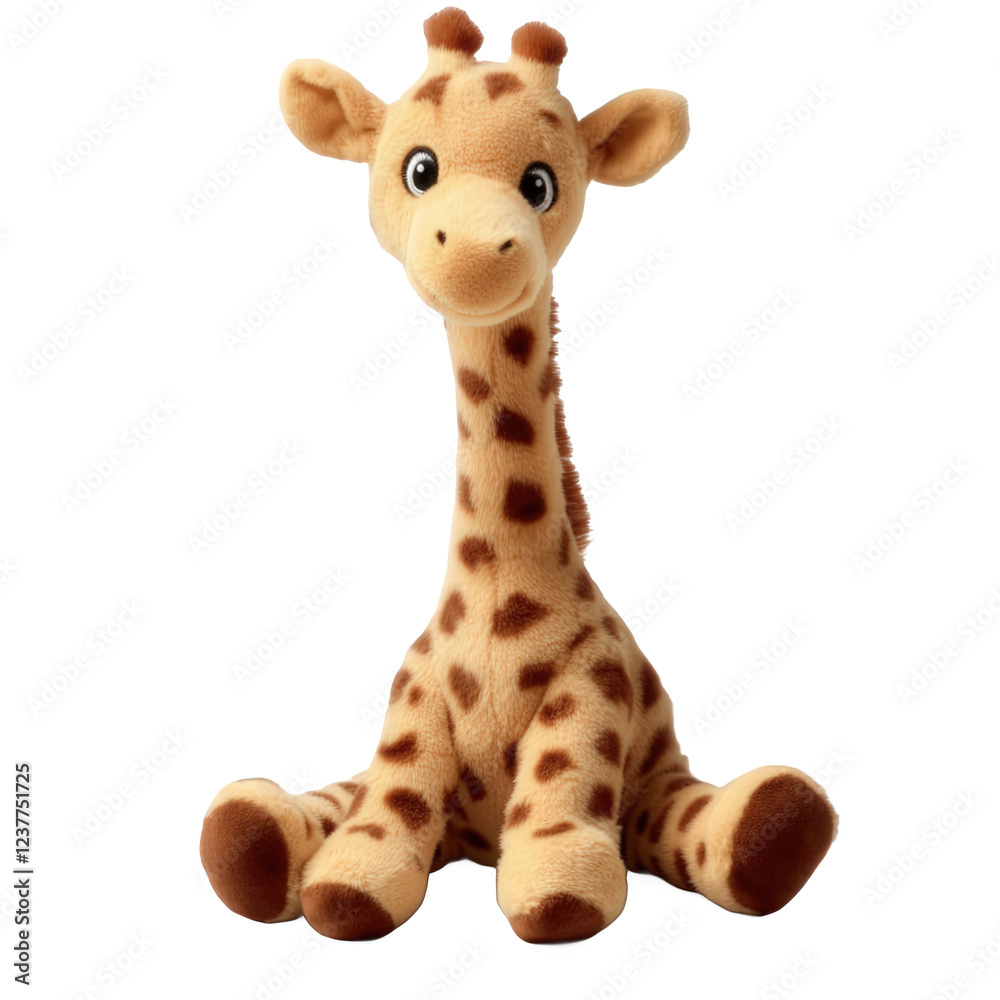 Obraz premium A plush giraffe toy