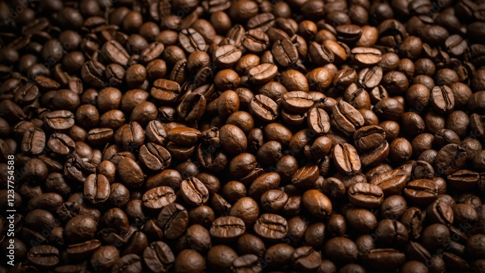 Roasted Coffee Beans Background Texture Roasted Coffee Beans Background Texture