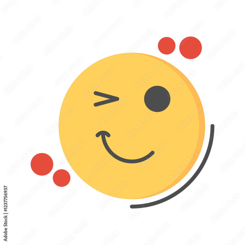 Fototapeta premium Wink Icon