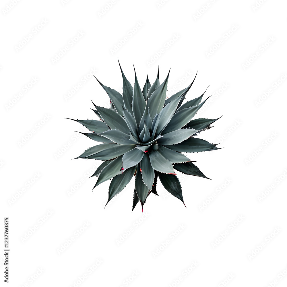 Agave or Aqava americana isolated on white background Agave or Aqava americana isolated on white background