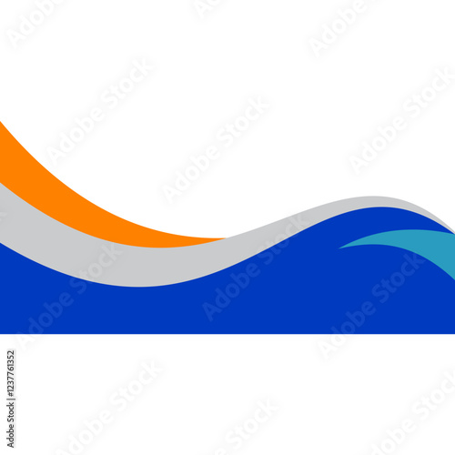 Free Download Business Wave Border - GFXLoad