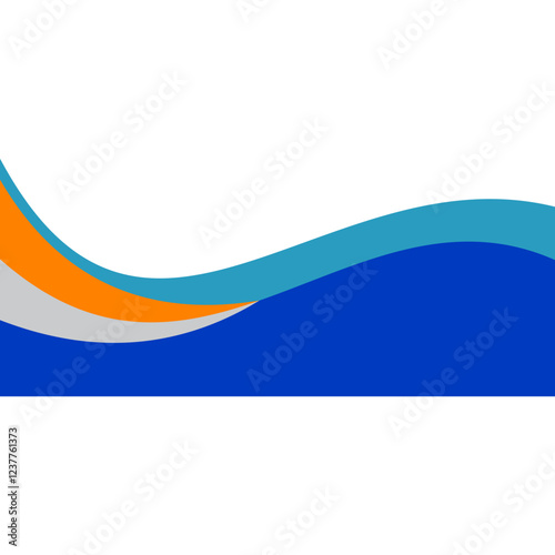 Free Download Business Wave Border - GFXLoad
