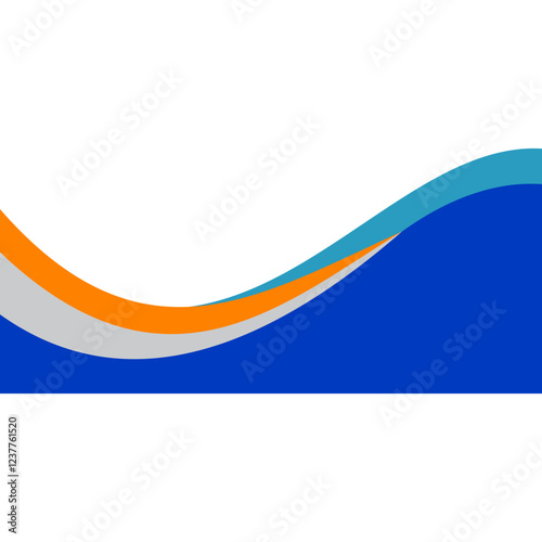 Free Download Business Wave Border - GFXLoad