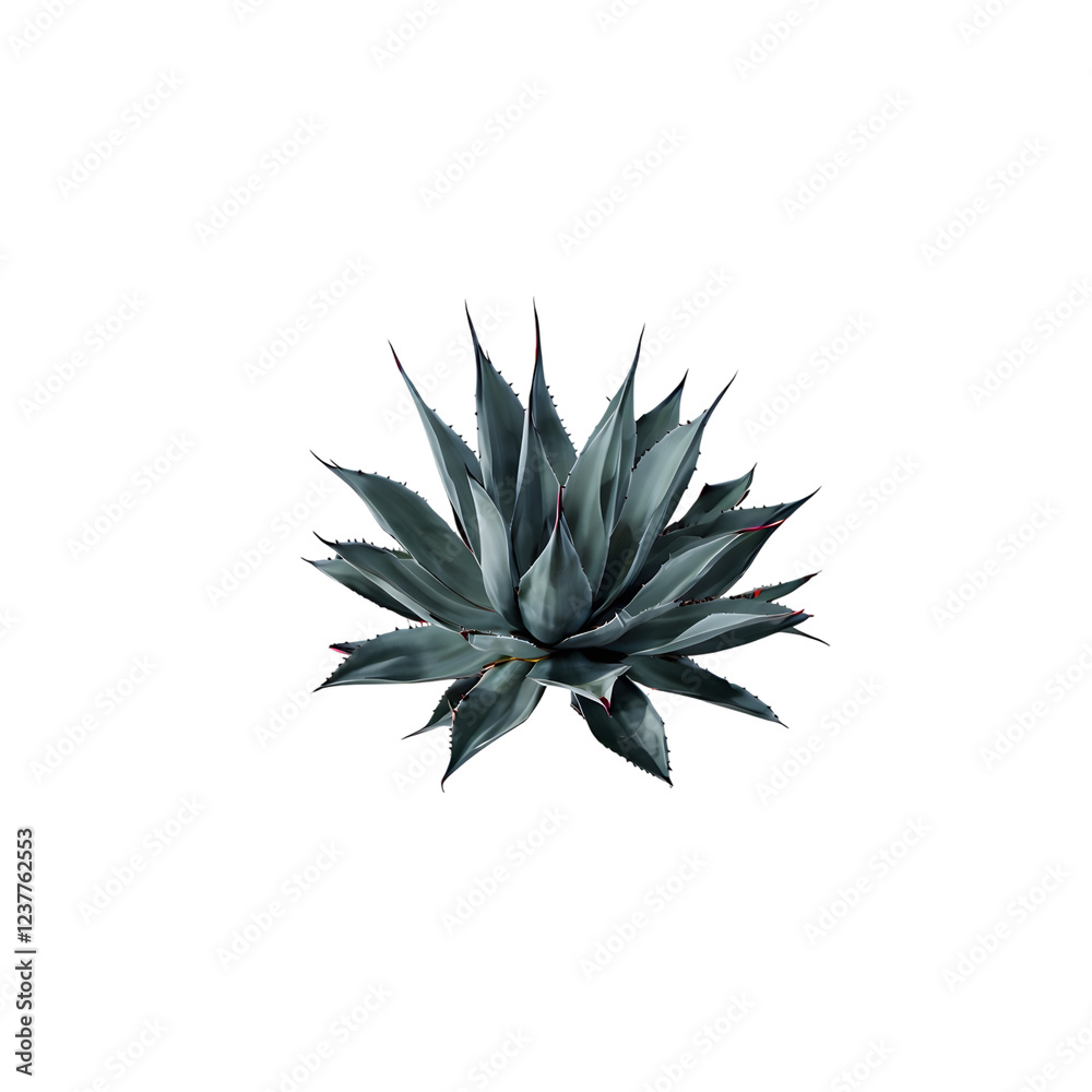 Agave or Aqava americana isolated on white background Agave or Aqava americana isolated on white background