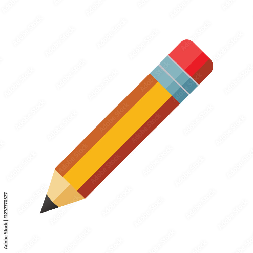 A vector illustration of School crayons pencil on white background A vector illustration of School crayons pencil on white background