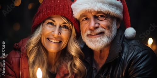 santa claus and a person