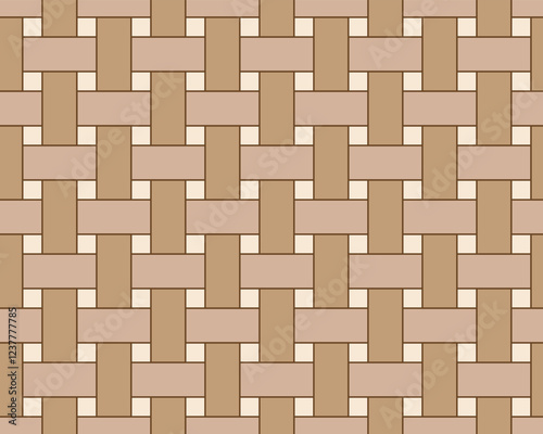 Rattan seamless pattern. Texture of the weave. Vector illustration. 