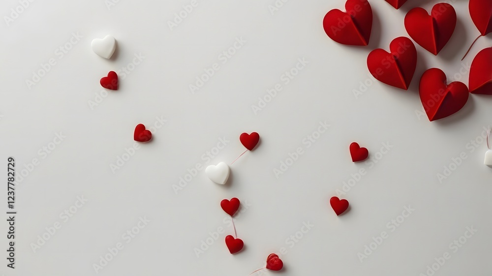 white-background-red-heart-decorations-valentines-Day-theme white-background-red-heart-decorations-valentines-Day-theme