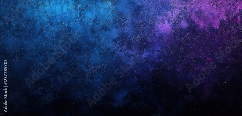 Subtle grain effects enhance a moody, dark gradient of blue and purple, ideal for modern, elegant designs.