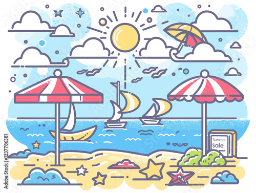 summer beach background