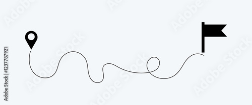 line path vector design., travel concept. Path travel dotted line vector illustration. EPS 10