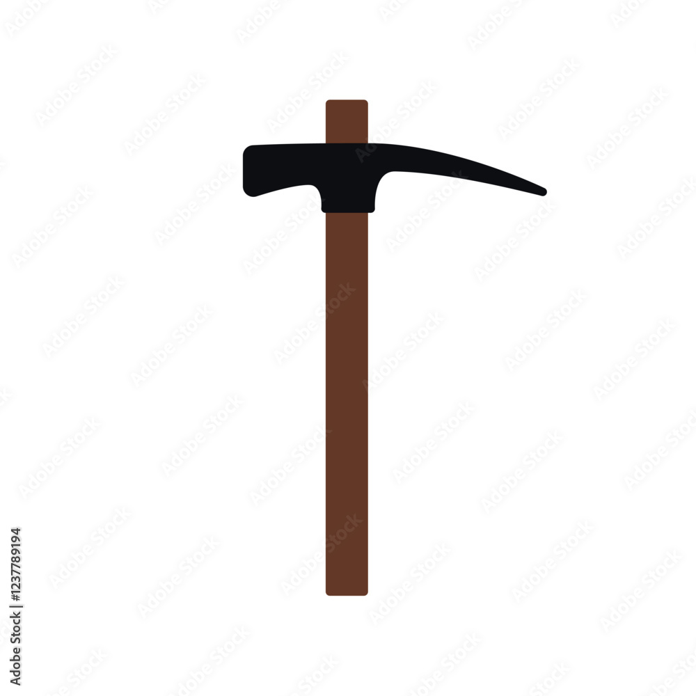 brick hammer flat icon illustration color brick hammer flat icon illustration color