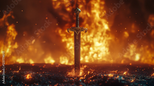 Burning Legendary Sword