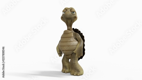 Foto Toon Tortoise Isolated on white