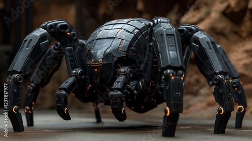 black and white robot