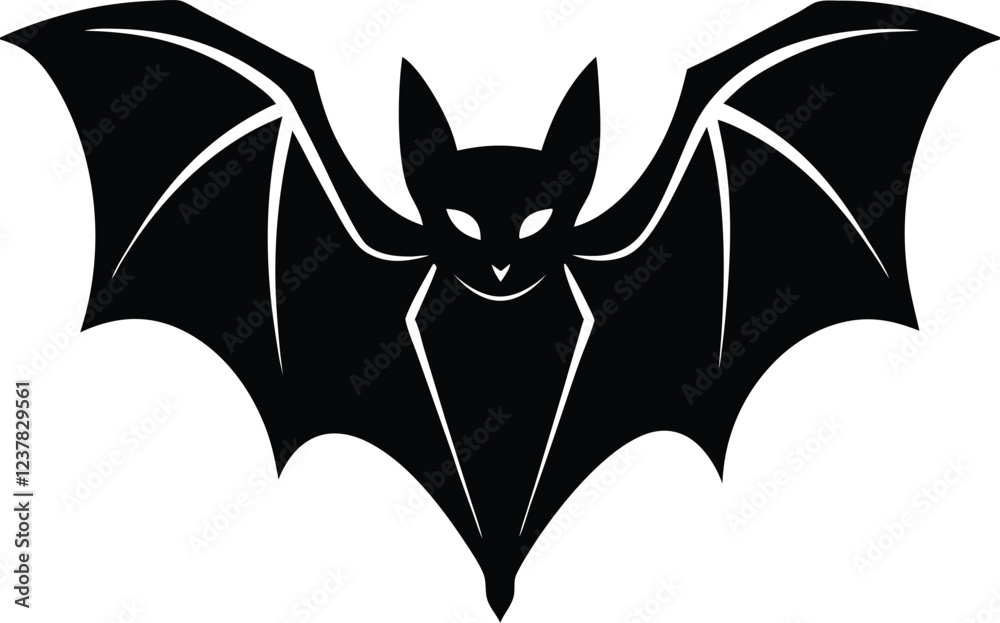 Obraz premium Bat isolated on white background vector illustration